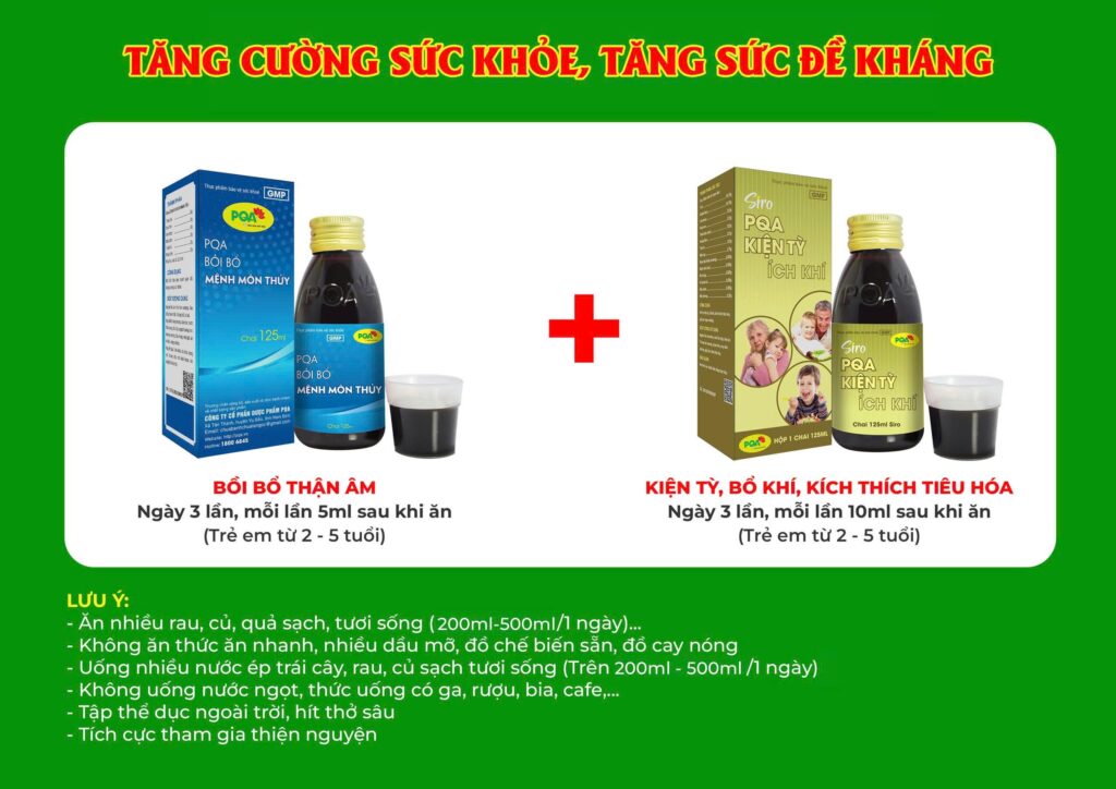 Kêt hợp 2 sản phẩm mệnh môn thuỷ siro