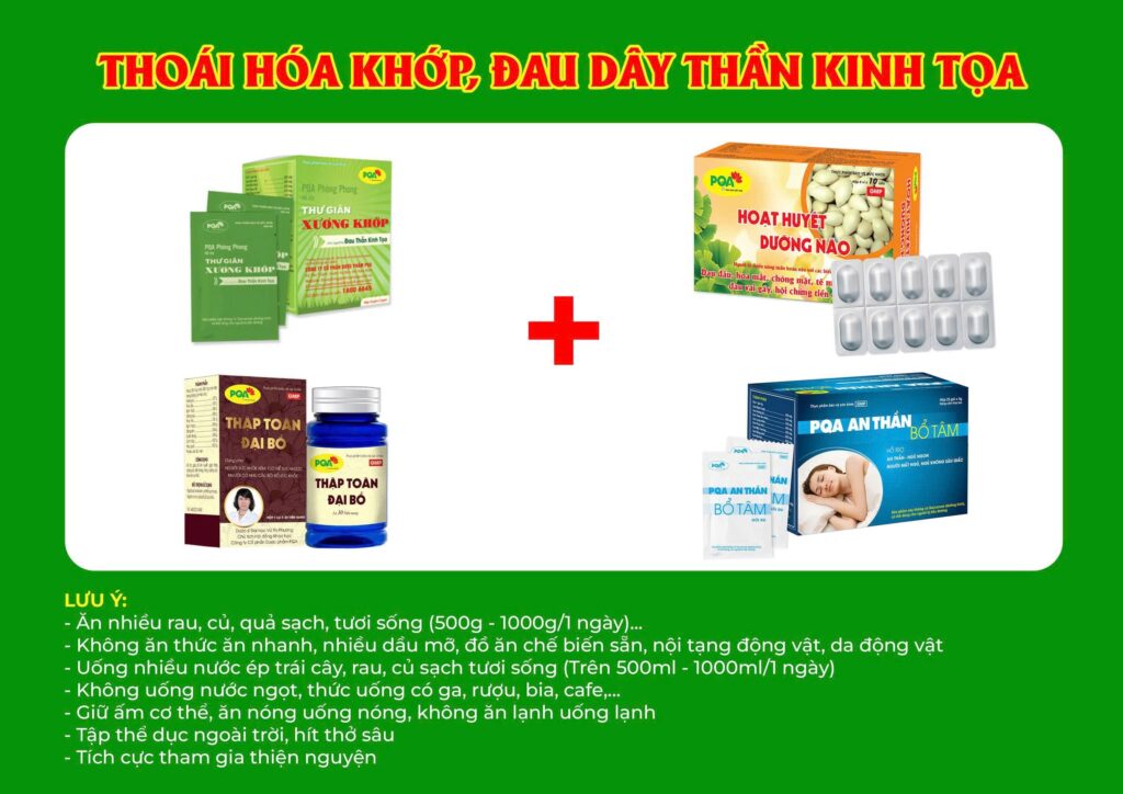 Kết hợp 4 sản phẩm Phòng phong 12 gói