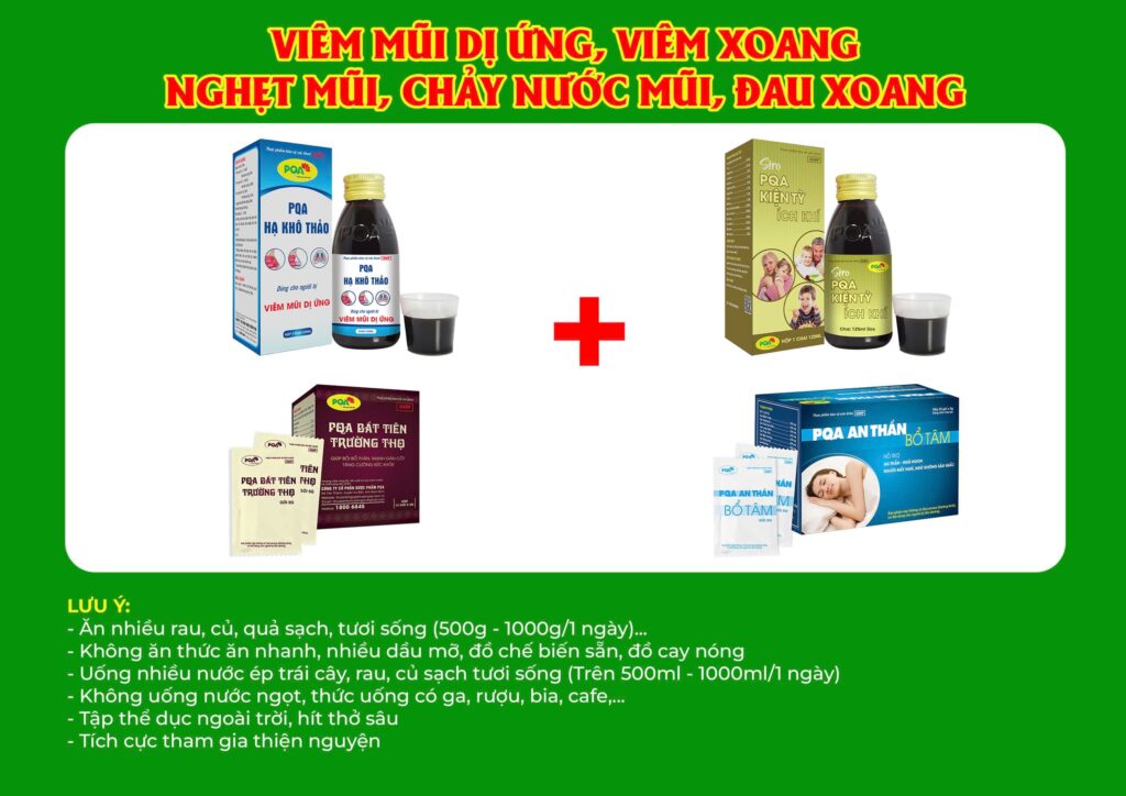 Kết hợp 4 sản phẩm hạ khô thảo