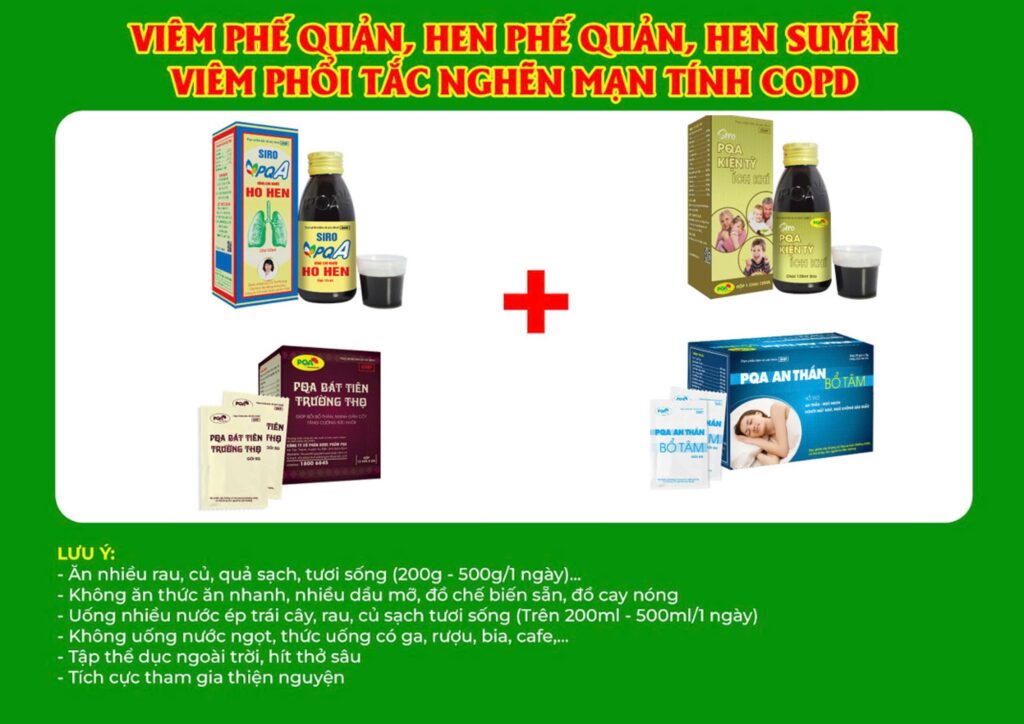 Kết hợp 4 sản phẩm ho hen