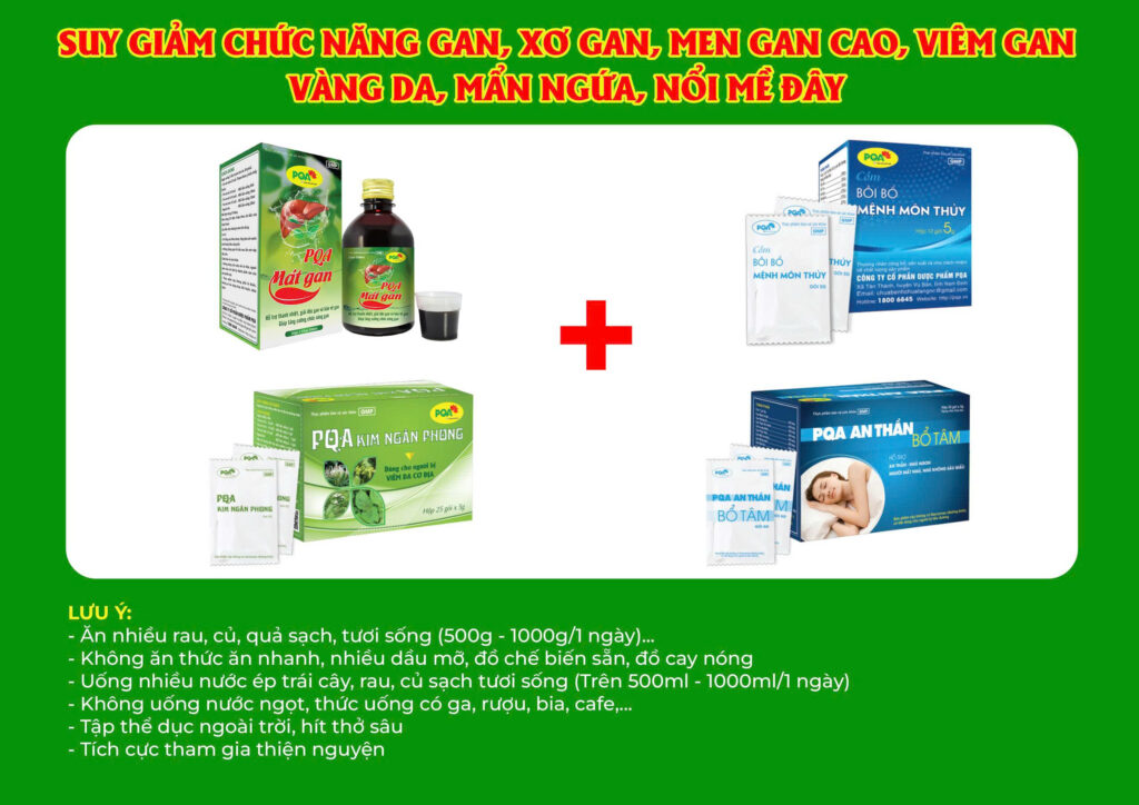 Kết hợp 4 sản phẩm mát gan 250