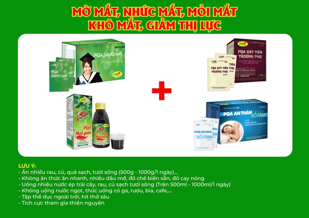 Kết hợp 4 sản phẩm sáng mắt 