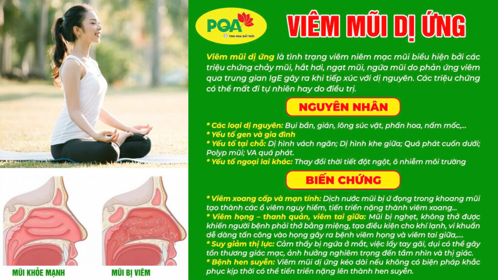 Nguyên nhân và biến chứng viêm mũi dị ứng