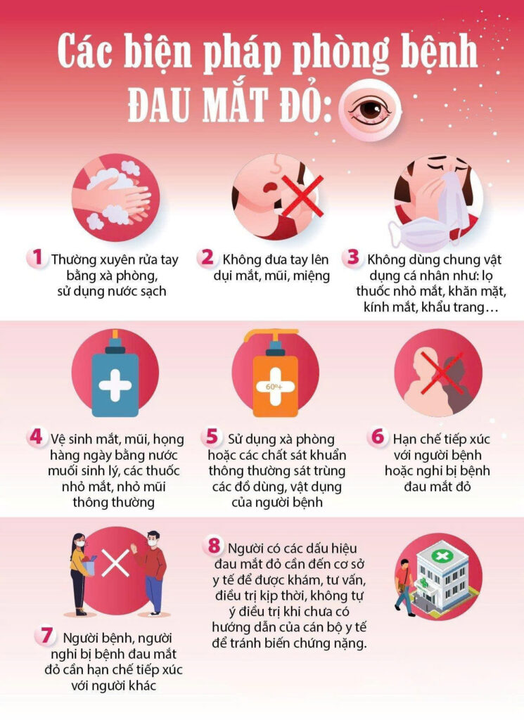 Các biện pháp giảm đau mắt đỏ