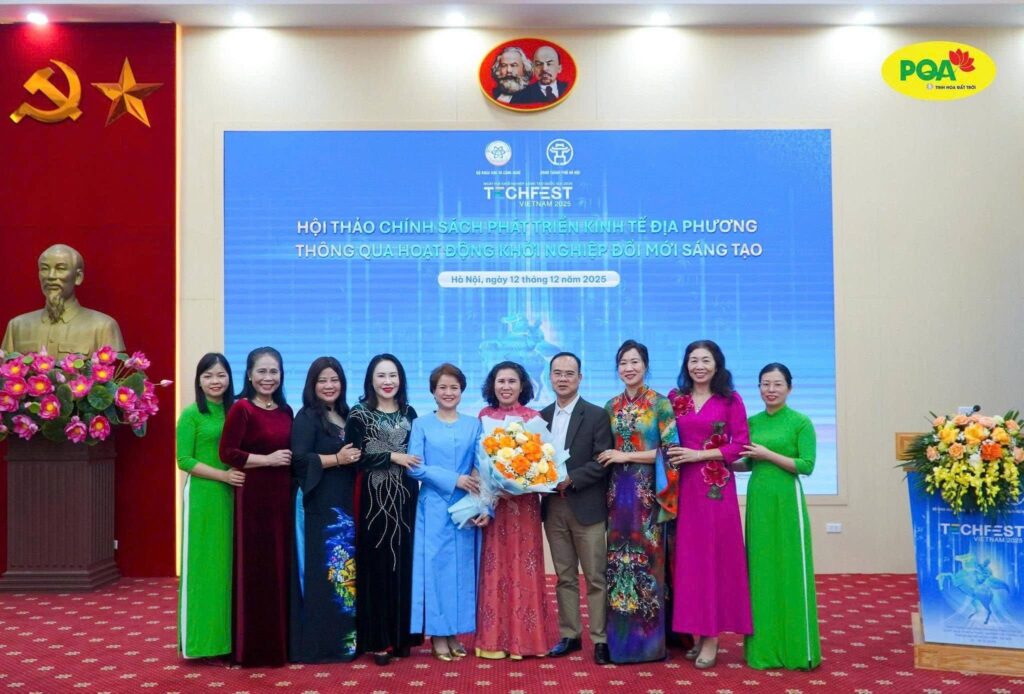 Dược sĩ cao cấp Vũ Thị Phương tại hoạt động khởi nghiệp đổi mới sáng tạo