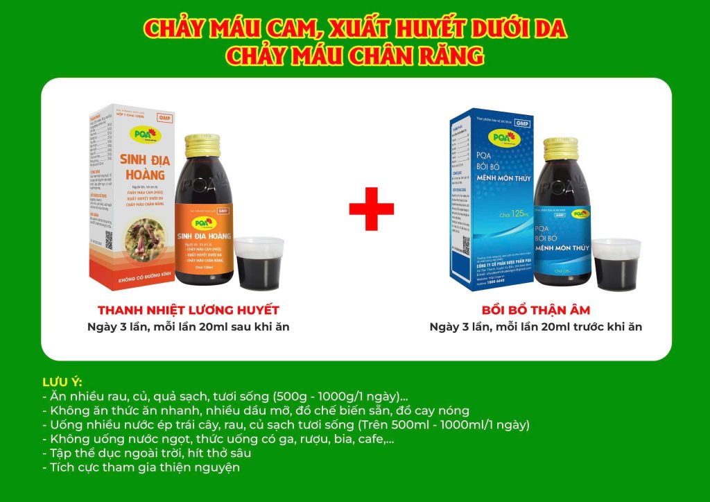 Kết hợp 2 sản phẩm sinh địa hoàng