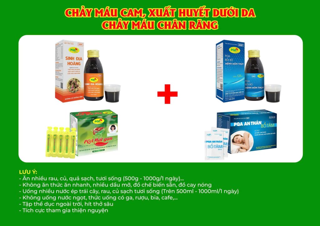 Kết hợp 4 sản phẩm sinh địa hoàng