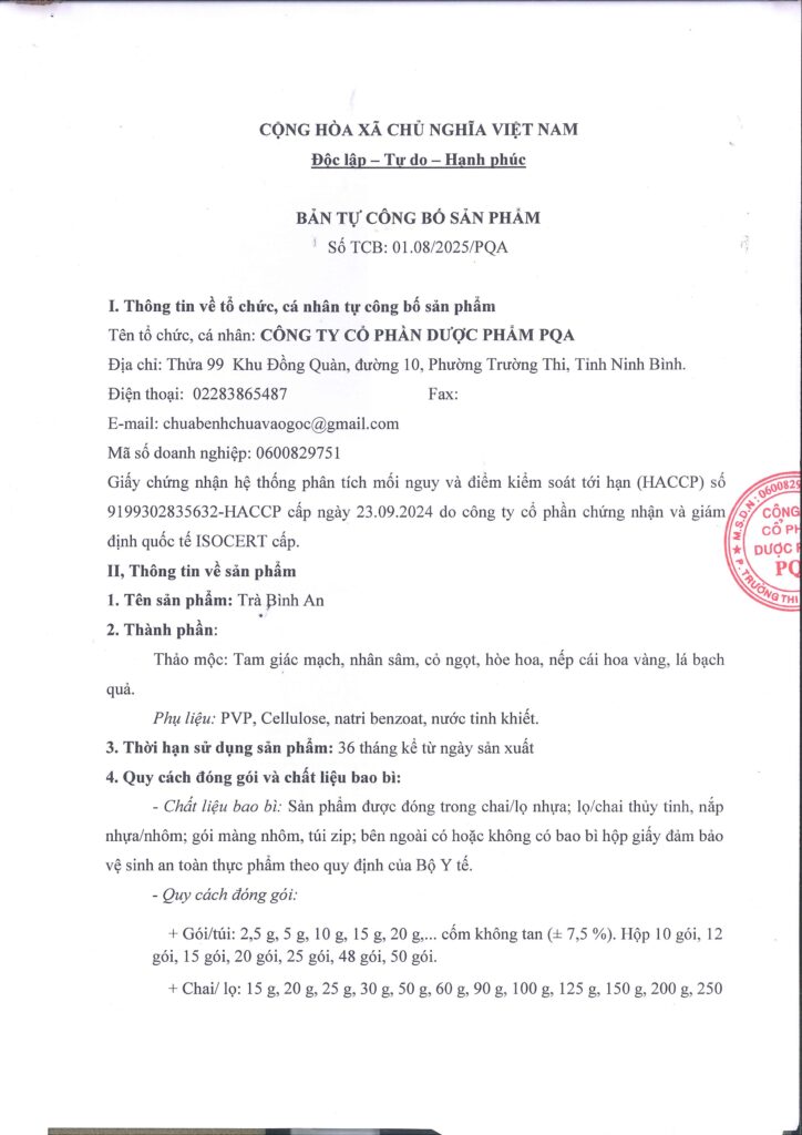 Công bố sản phẩm 