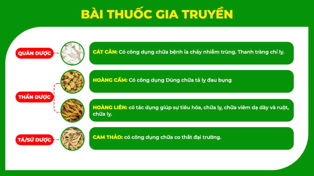 Bài thuốc gia truyền đại tràng vỉ