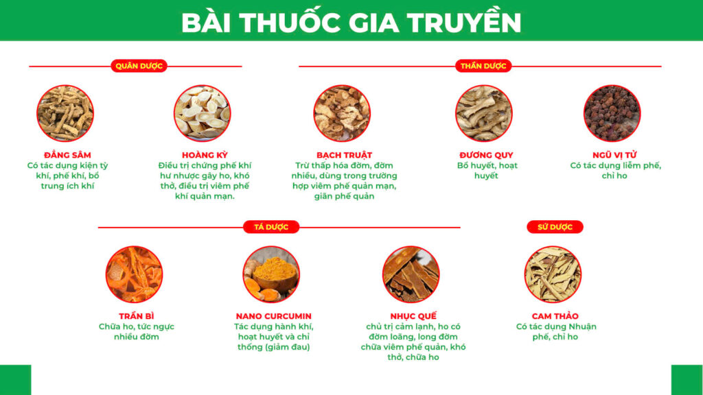 Bài thuốc gia truyền nonal bổ phế