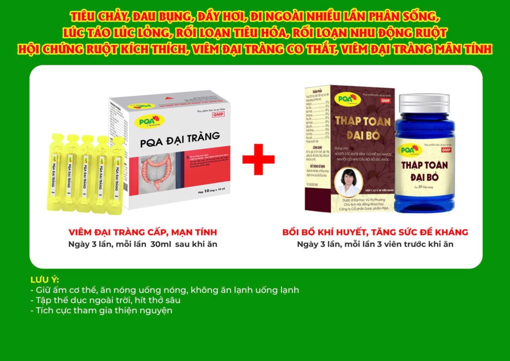 Kết hợp 2 sản phẩm Đại tràng ống