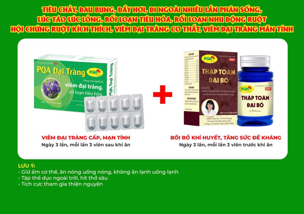 Kết hợp 2 sản phẩm đai tràng vỉ