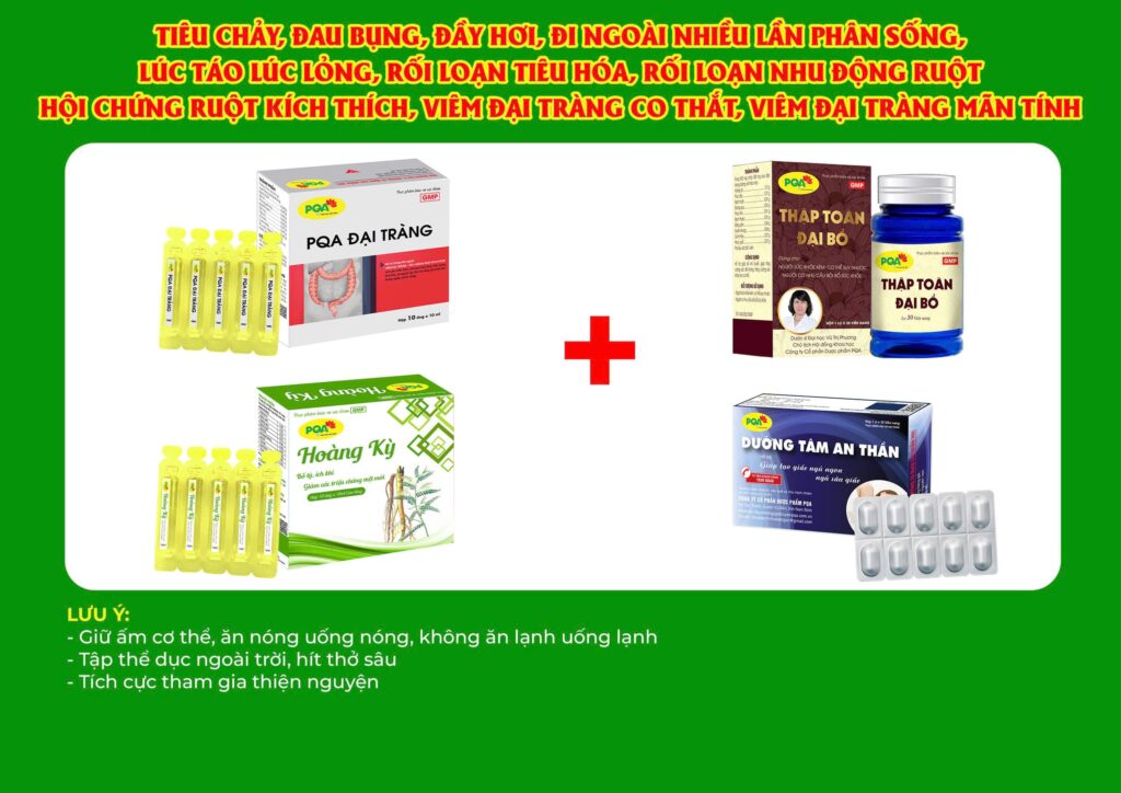 Kết hợp 4 sản phẩm Đại tràng ống