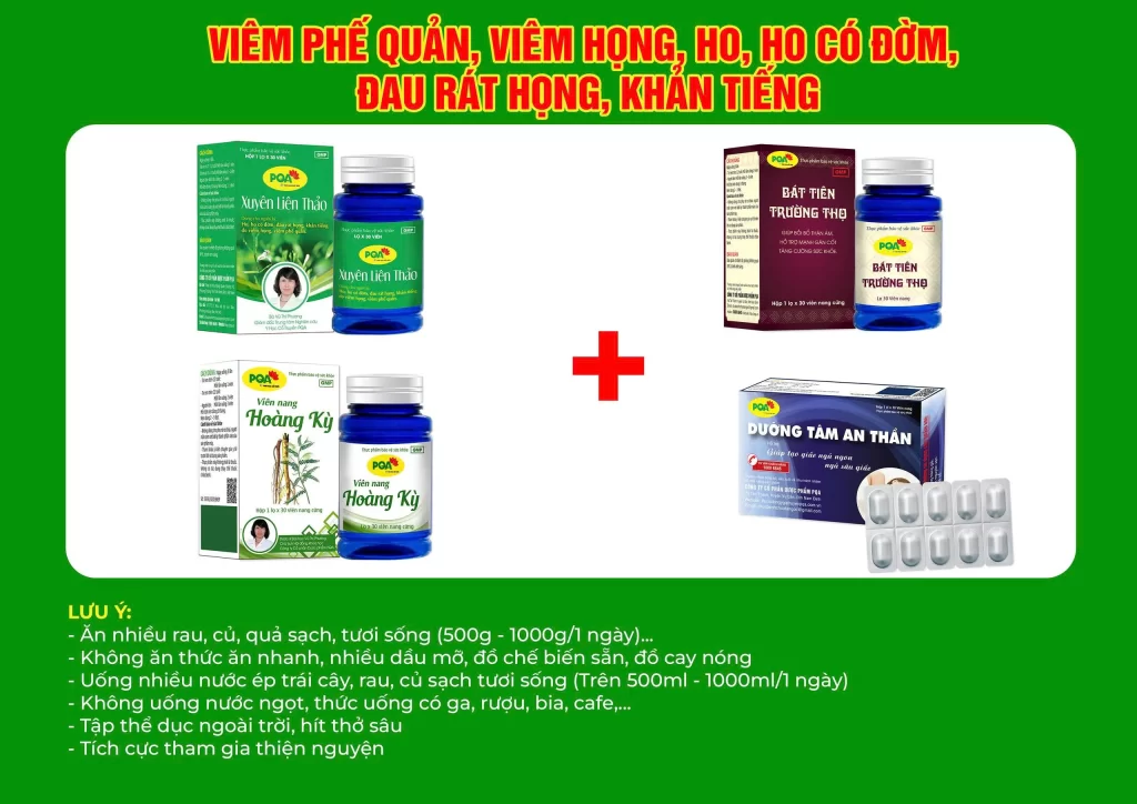 Kết hợp 4 sản phẩm xuyên liên thảo