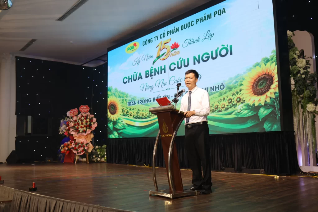 PGS. TS Vũ Đức Lợi phát biểu tại lễ kỷ niệm 15 năm